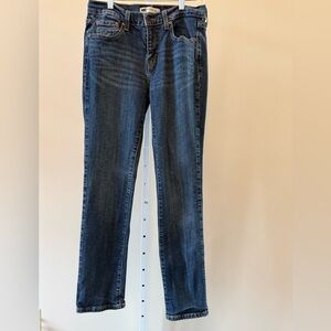 TITLE: Levi’s 505 Straight Leg Dark Wash Women’s Jeans Classic Denim